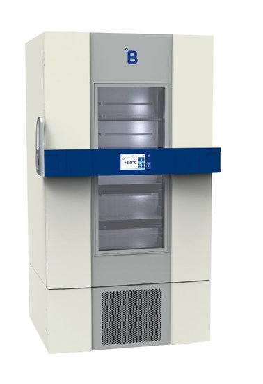 B Medical P900 medicijn / laboratorium koelkast DIN 58345 met glasdeur