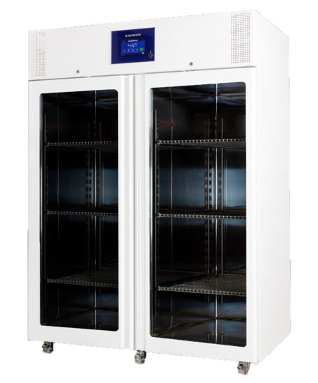 B Science PREMIUM Line Biomedical +1°C./+10°C. Upright Refrigerator, glass door 1398 liter